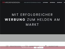Tablet Screenshot of dg-mediendesign.com